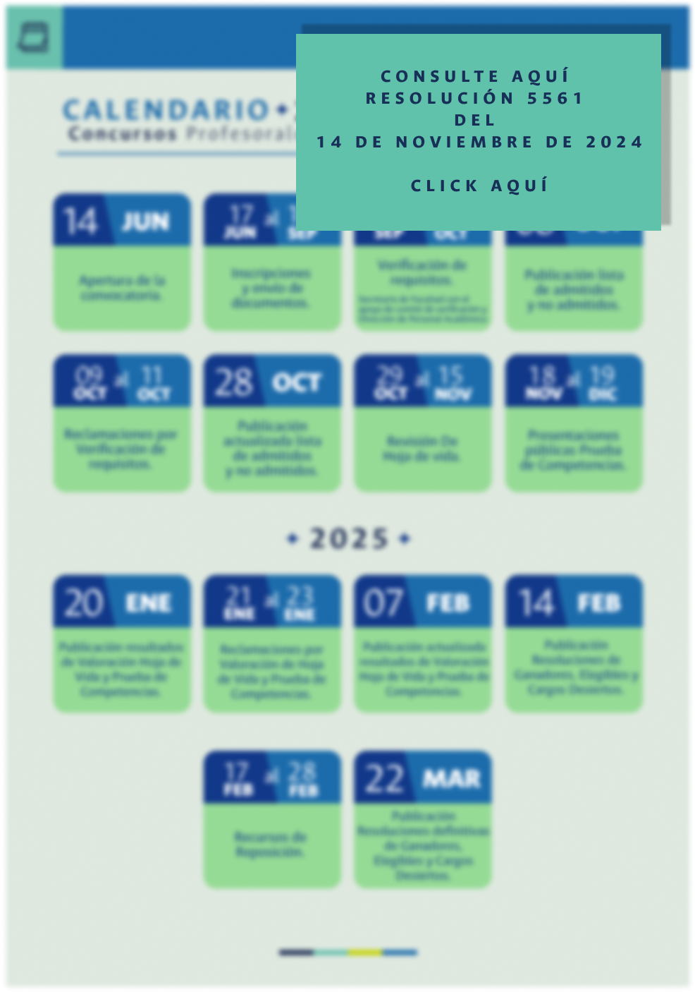 calendario concurso docente 2024