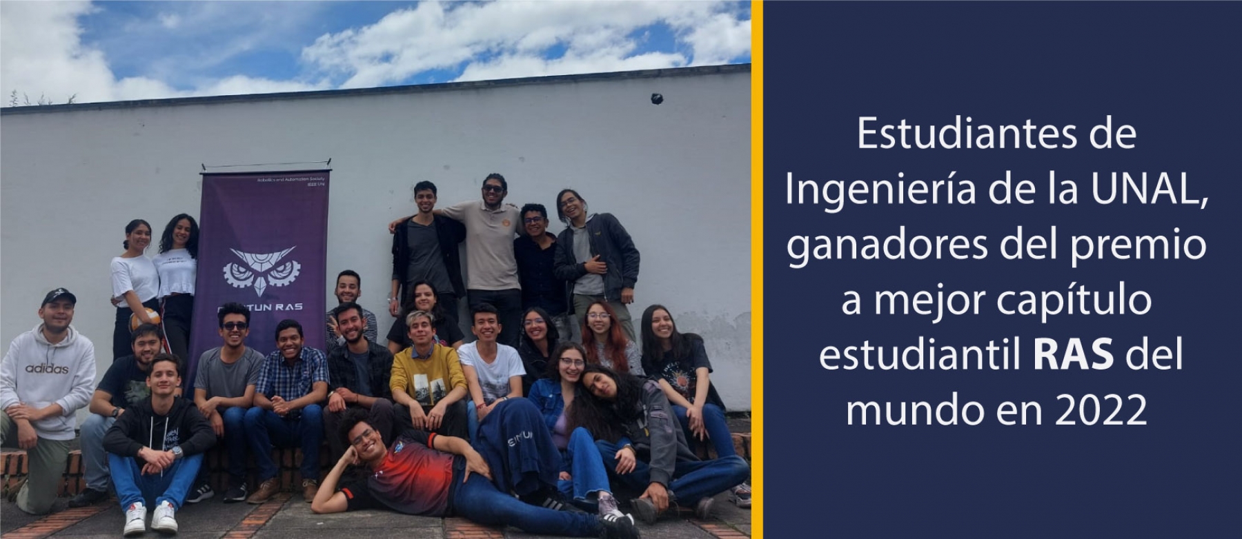 Estudiantes de Ingeniería de la UNAL, ganadores del premio a mejor capítulo estudiantil RAS del mundo en 2022