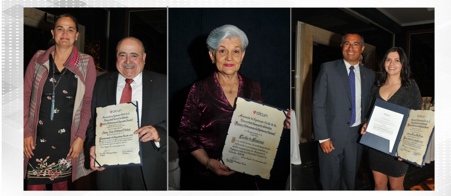 AICUN celebró los «Premios y Distinciones a la Ingeniería Nacional» en el marco del aniversario de su fundación y reconoció a las promociones que cumplieron quinquenio de egresados de la Universidad Nacional de Colombia